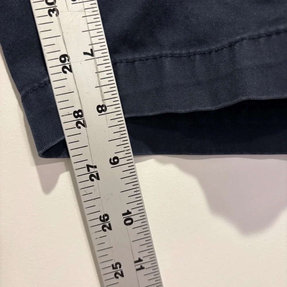 Banana Republic Aiden‎ Short Mens 38 Navy Blue Slim Fit Chino Shorts Cotton